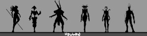Hollow silhouette concepts