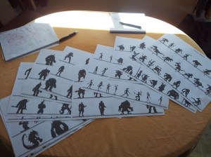 Concept Silhouettes Layed Out